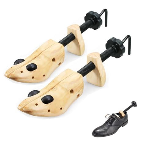 Algopix Similar Product 1 - EchoDone Pair of 2 Way Wood Shoe Trees