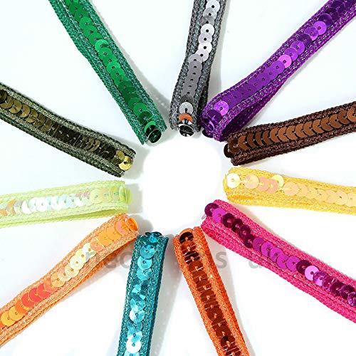 Algopix Similar Product 18 - Unique Single Line SequinsRibbon