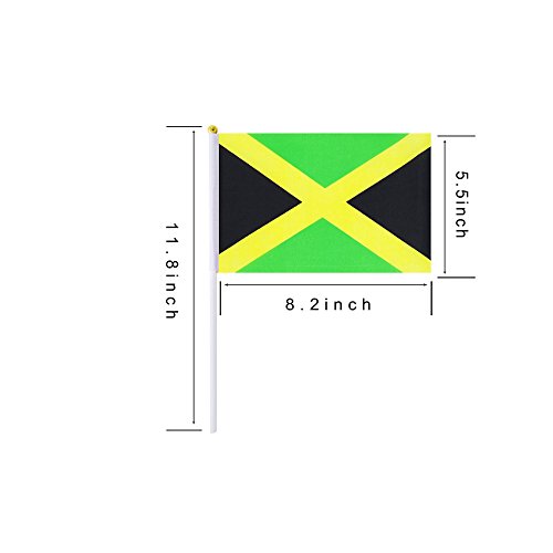 Algopix Similar Product 11 - Jamaica Stick FlagJamaican Hand Held