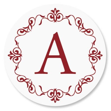 Algopix Similar Product 12 - Personalized Ornate Initial Envelope