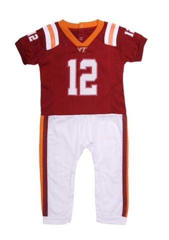 Algopix Similar Product 15 - FAST ASLEEP NCAA Virginia Tech Baby