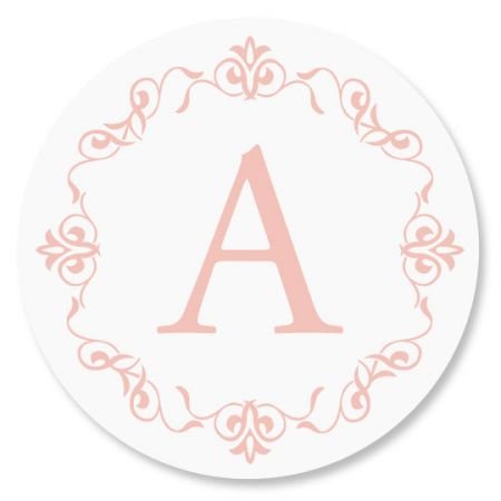 Algopix Similar Product 14 - Personalized Ornate Initial Envelope