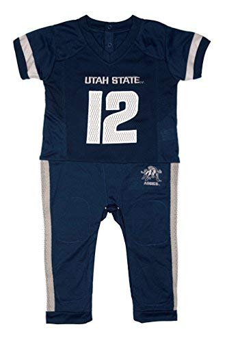 Algopix Similar Product 10 - FAST ASLEEP Utah State Aggies Baby NCAA