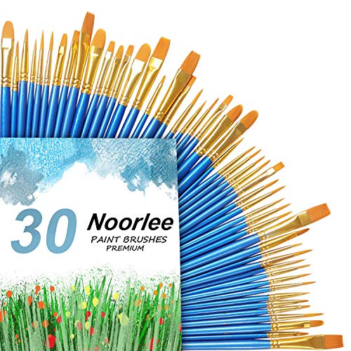 Algopix Similar Product 5 - Noorlee 6 Pack Paint Brush Set 60 pcs