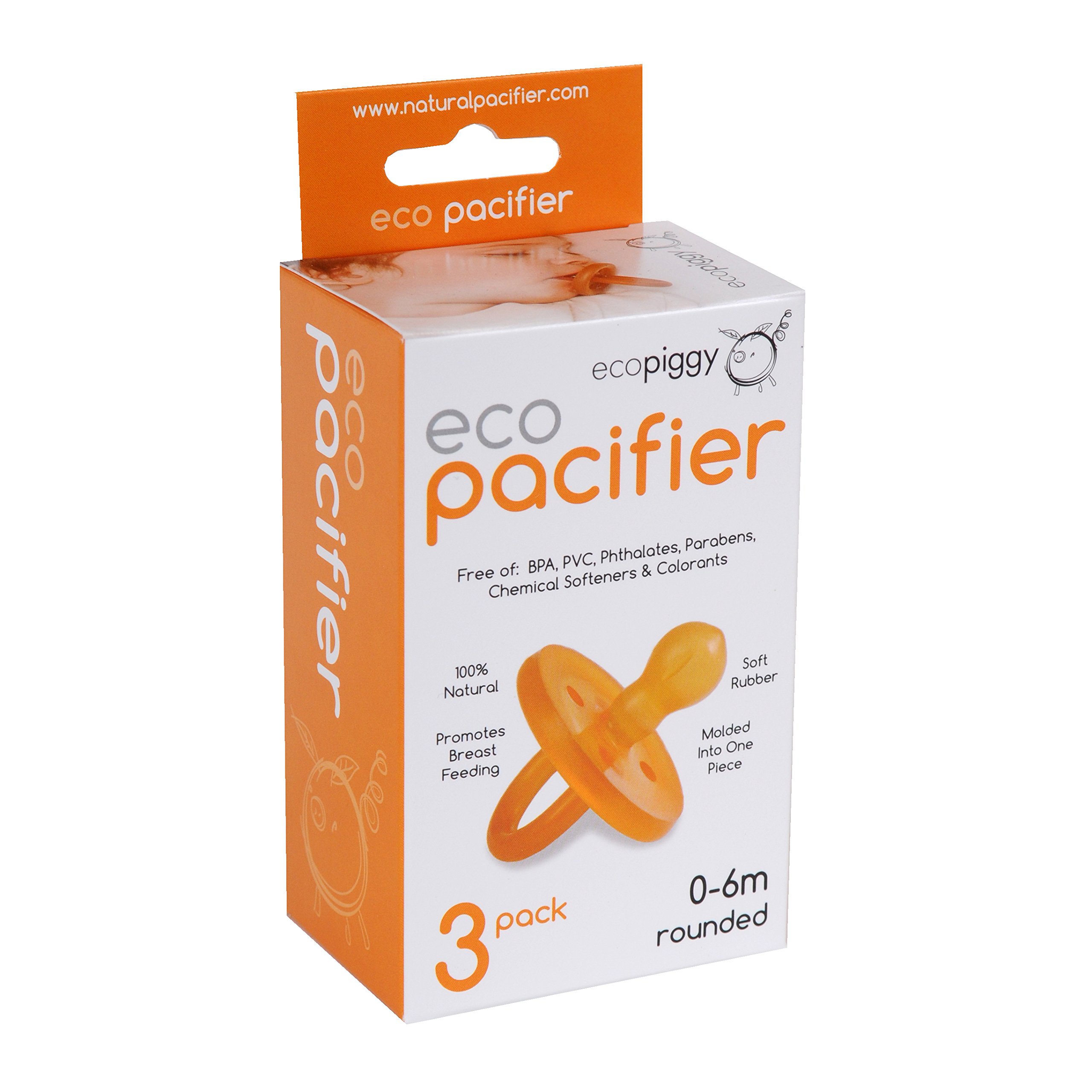 Algopix Similar Product 20 - Ecopiggy Ecopacifier Natural Pacifier