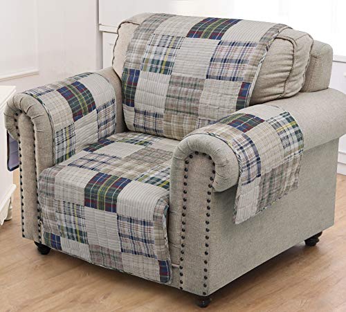 Algopix Similar Product 20 - Greenland Home Oxford Slipcover Arm