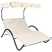 Algopix Similar Product 14 - Sunnydaze Outdoor Double Chaise Lounge