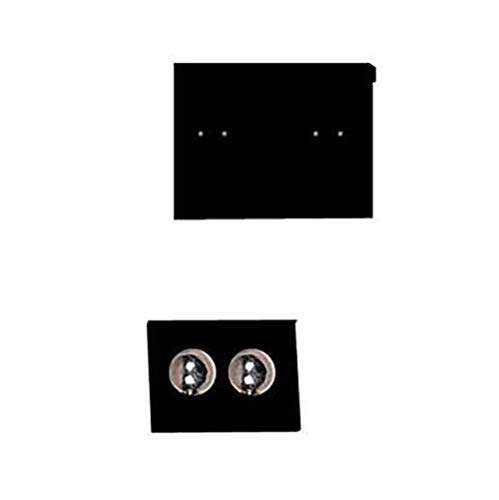 Algopix Similar Product 4 - 1  inch Square Black Velour Earring