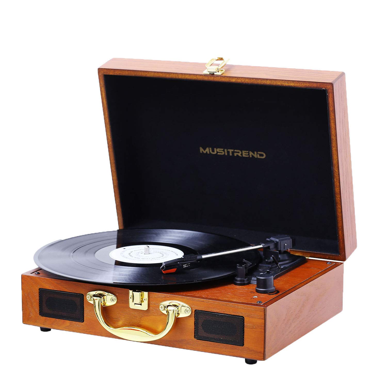 Algopix Similar Product 12 - MUSITREND Record Player Vinyl Turntable