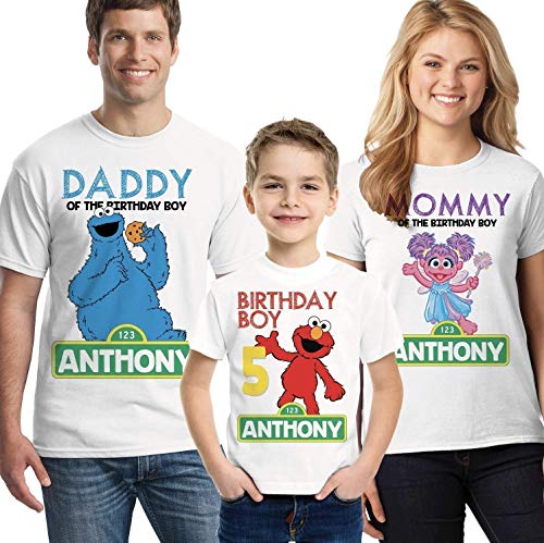 Algopix Similar Product 6 - Sesame Street birthday shirt Elmo