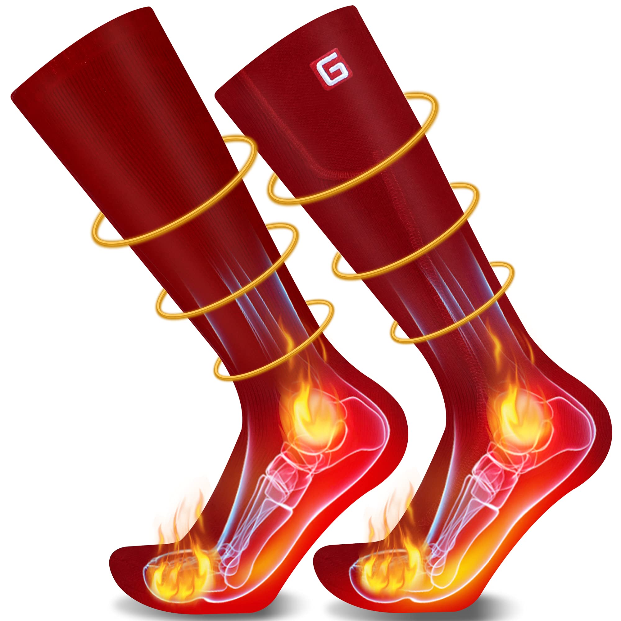 Algopix Similar Product 15 - Heated Socks for MenWomenRechargeable