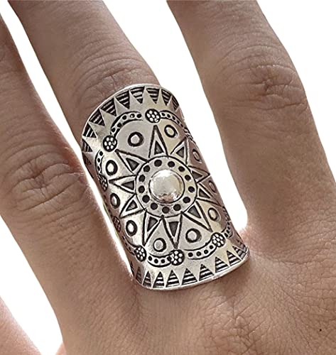 Algopix Similar Product 20 - Handmade Sterling Silver Boho Wide