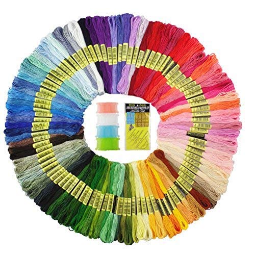 Algopix Similar Product 15 - Premium Rainbow Color Embroidery Floss