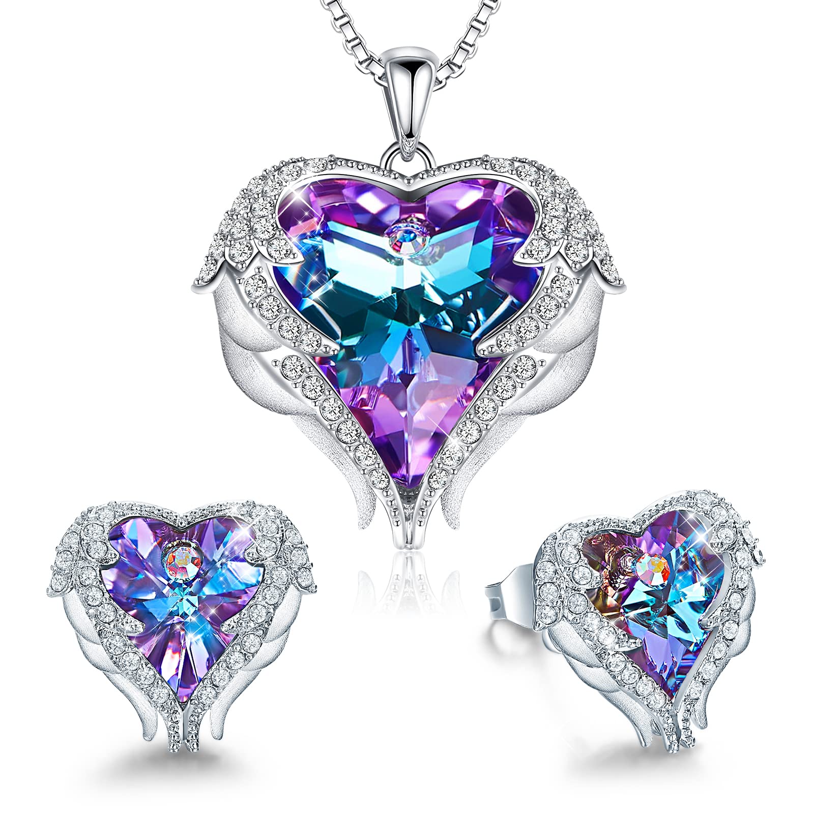 Algopix Similar Product 2 - CDE Jewelry Set for Women Angle Wing