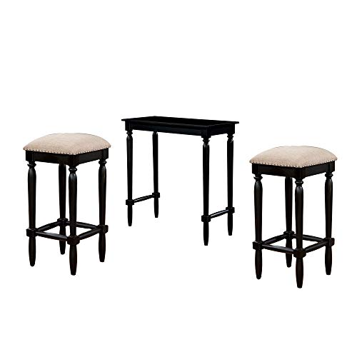 Algopix Similar Product 15 - Benzara BM166142 Wooden Bar Table Set
