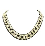Algopix Similar Product 5 - Mens Iced Out Hip Hop Gold tone CZ