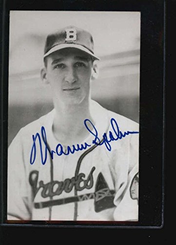 Algopix Similar Product 13 - 1960s Post Card Warren Spahn Authentic