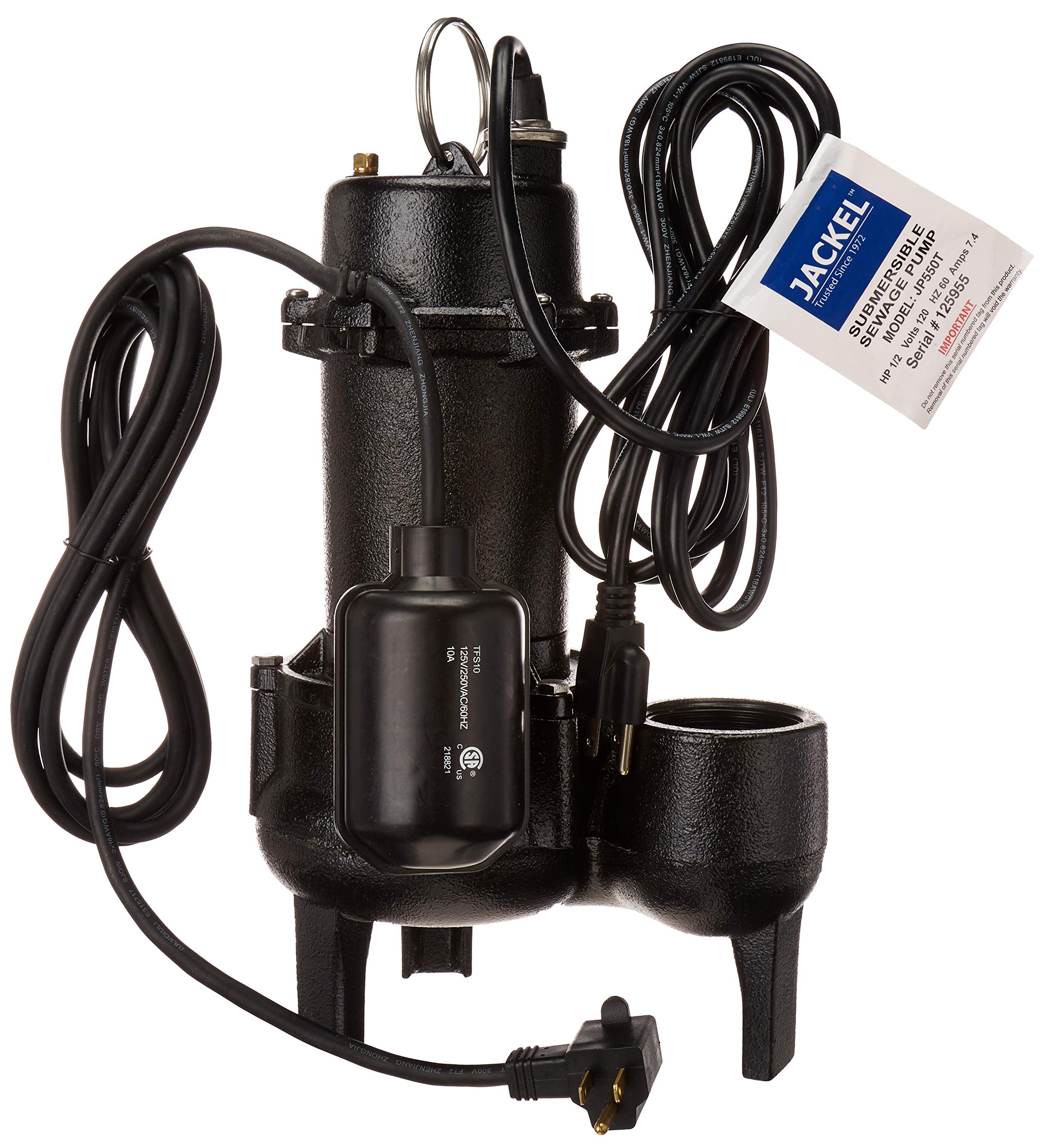 Algopix Similar Product 4 - JACKEL 12 HP Submersible Sewage Pump