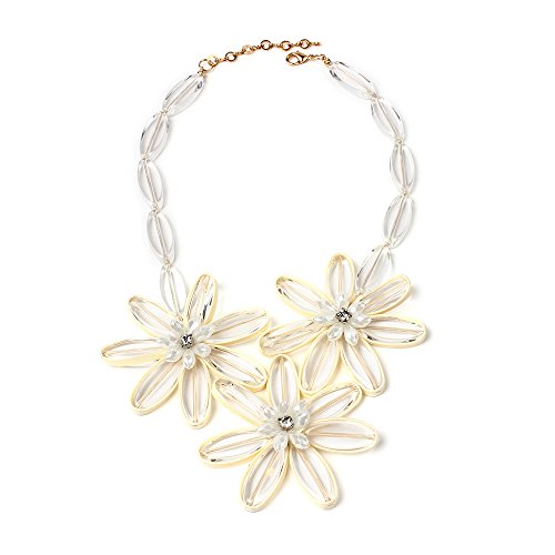Algopix Similar Product 16 - Amrita Singh Blanc Rose Necklace Clear
