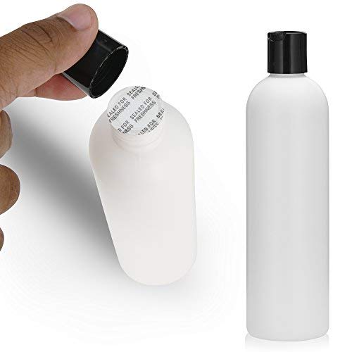 Algopix Similar Product 18 - 6 PCS Empty White HDPE Bottle 12 oz 