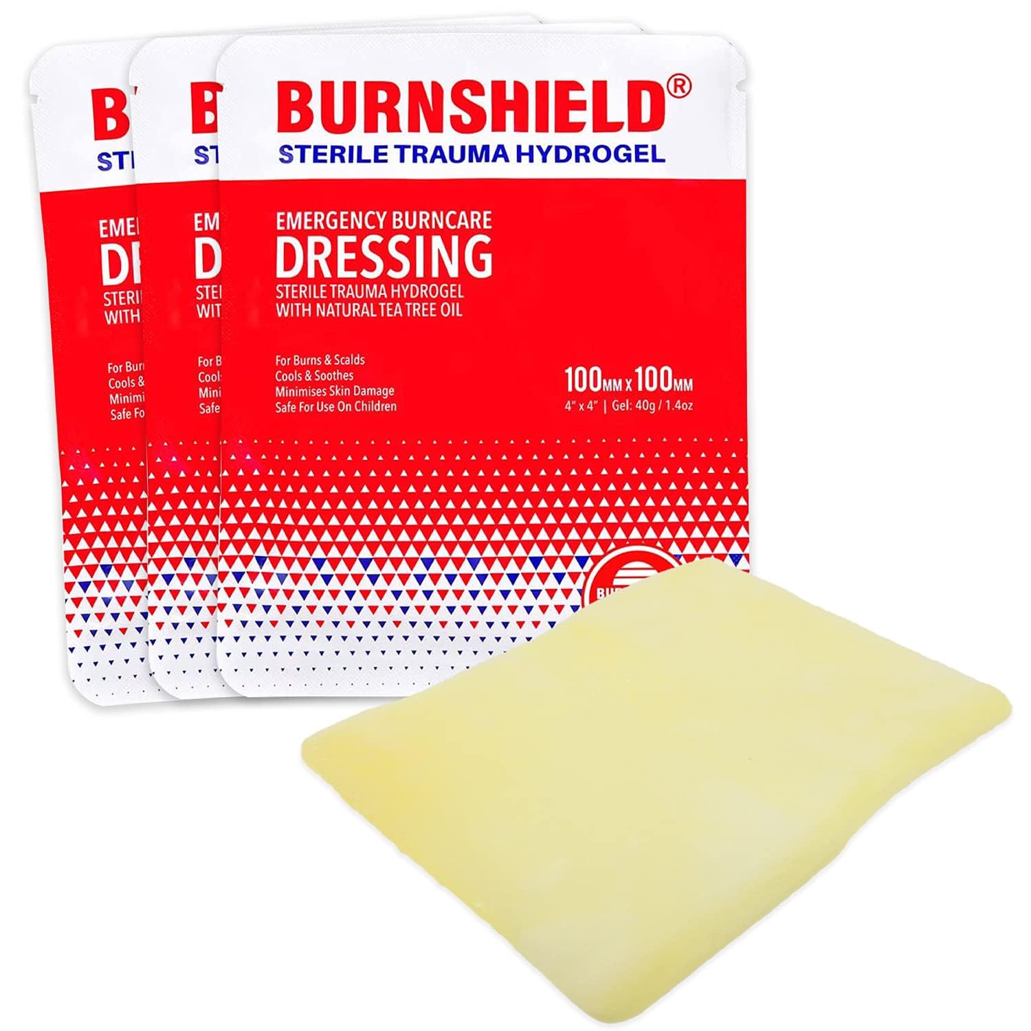Algopix Similar Product 6 - Burnshield 4 X 4 Burn Dressing