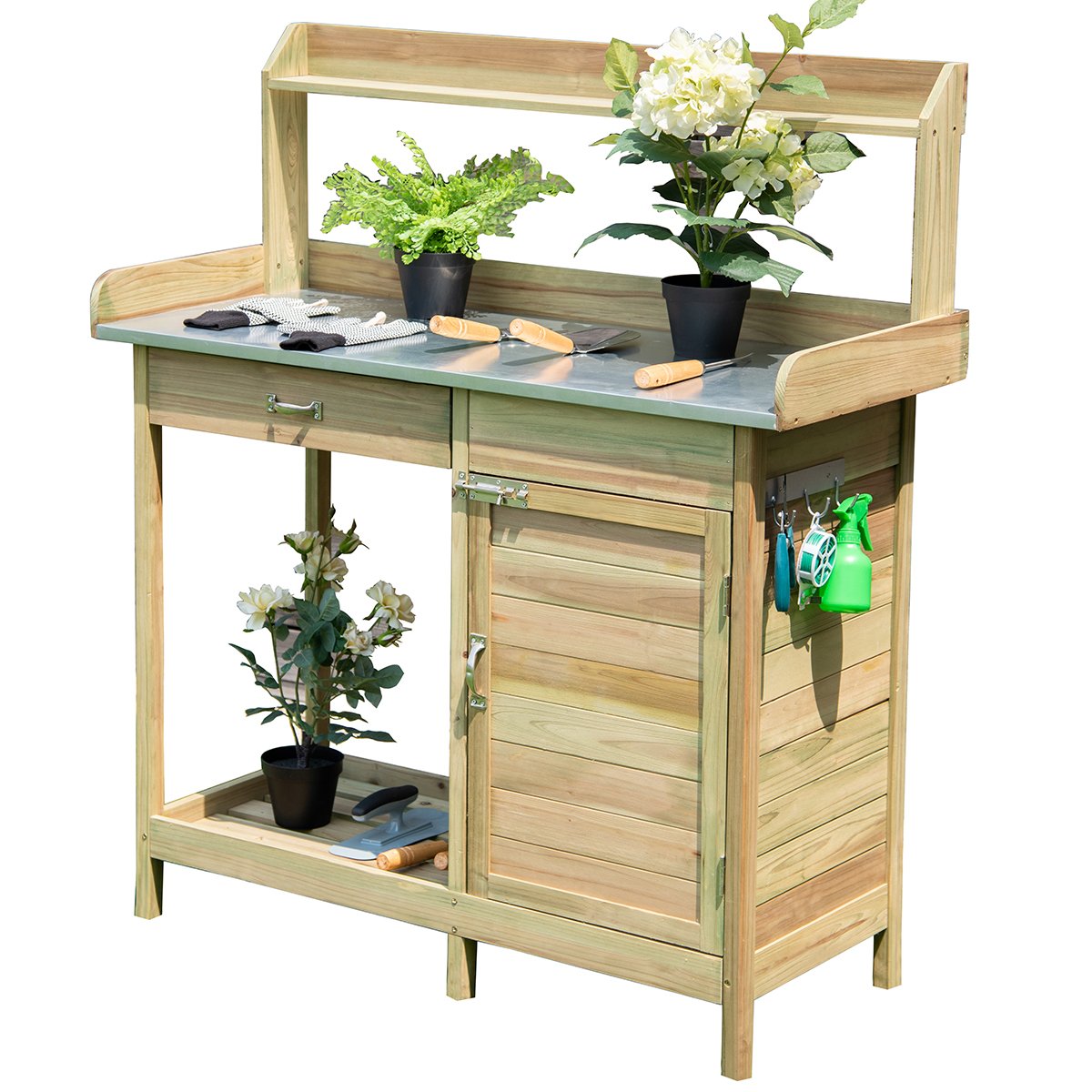 Algopix Similar Product 1 - Giantex Potting Bench Table for Outside