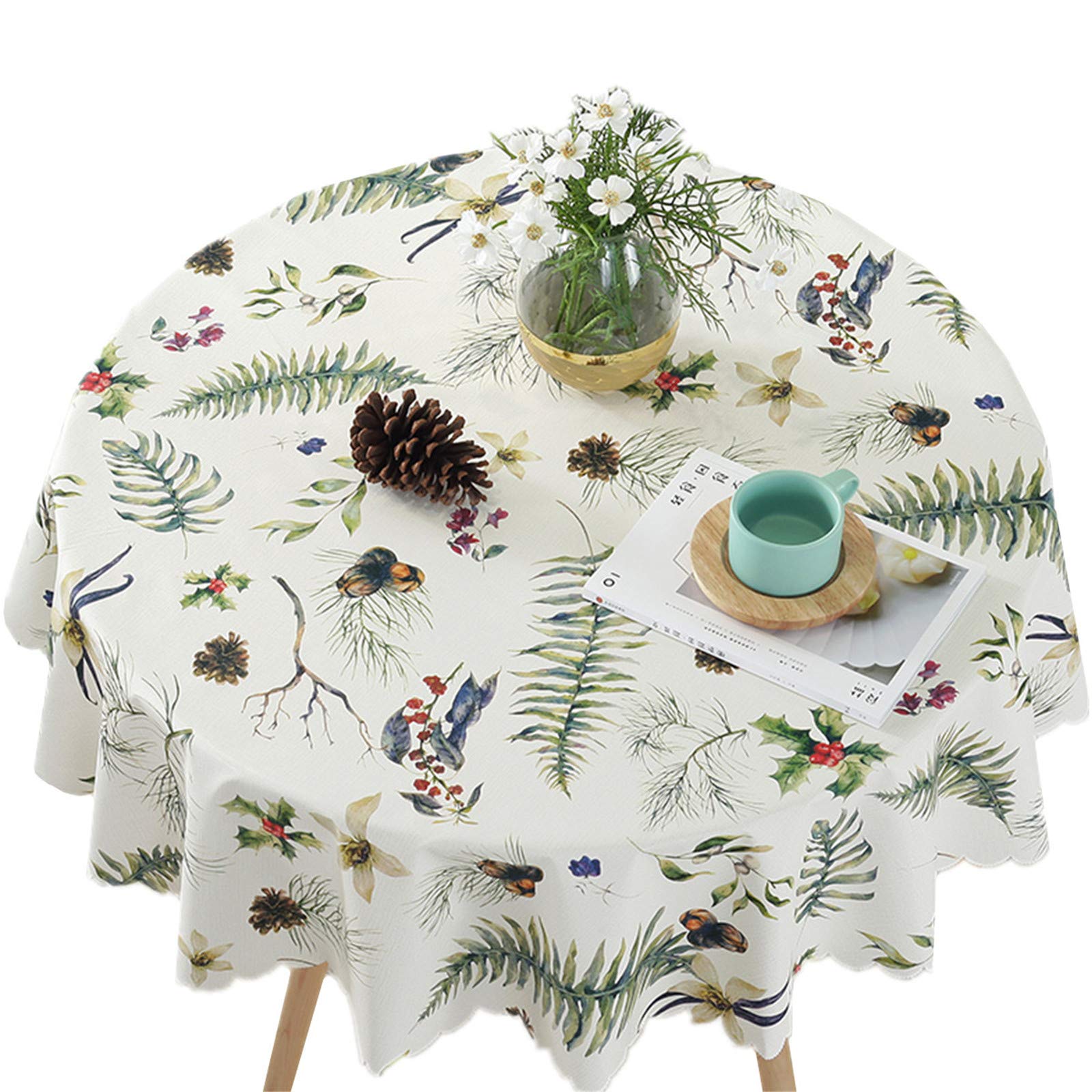 Algopix Similar Product 18 - Bettery Vinyl Round Table Cover Wipe
