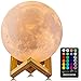 Algopix Similar Product 18 - LOGROTATE Moon Lamp 16 Colors LED