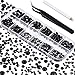 Algopix Similar Product 4 - 2000 Pieces Flat Back Gems Round