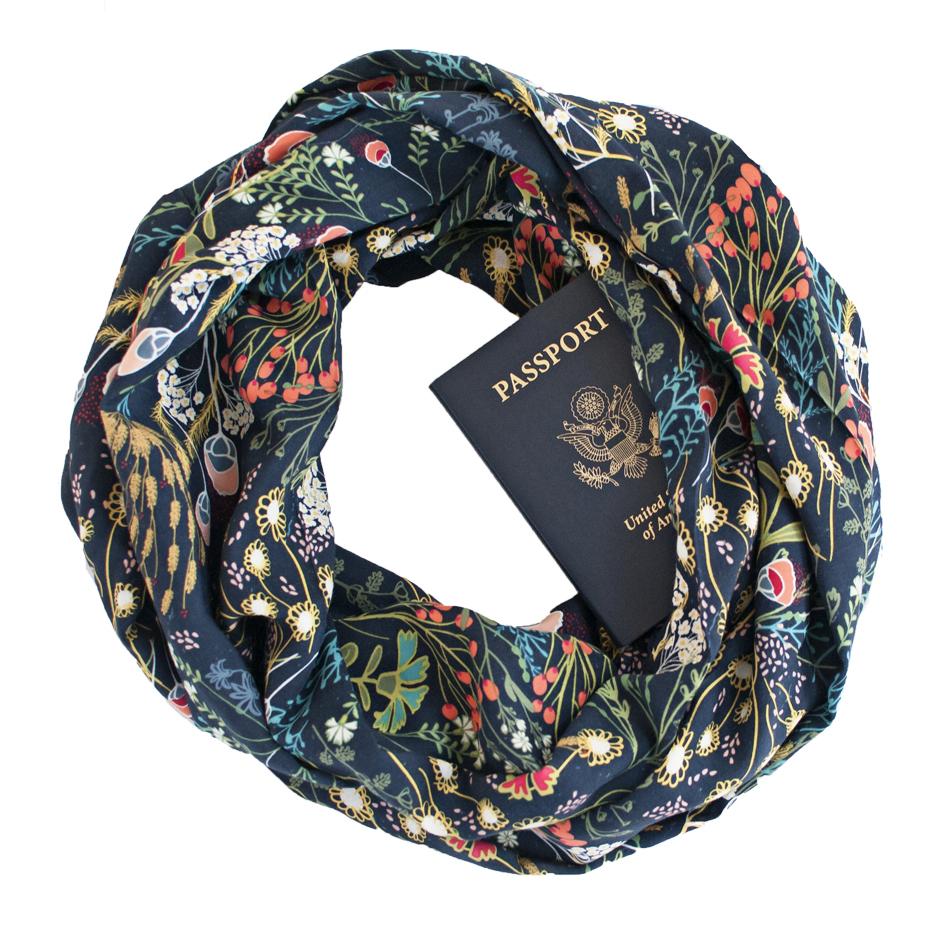 Algopix Similar Product 12 - Thea Infinity Scarf with ZIPPER SECRET