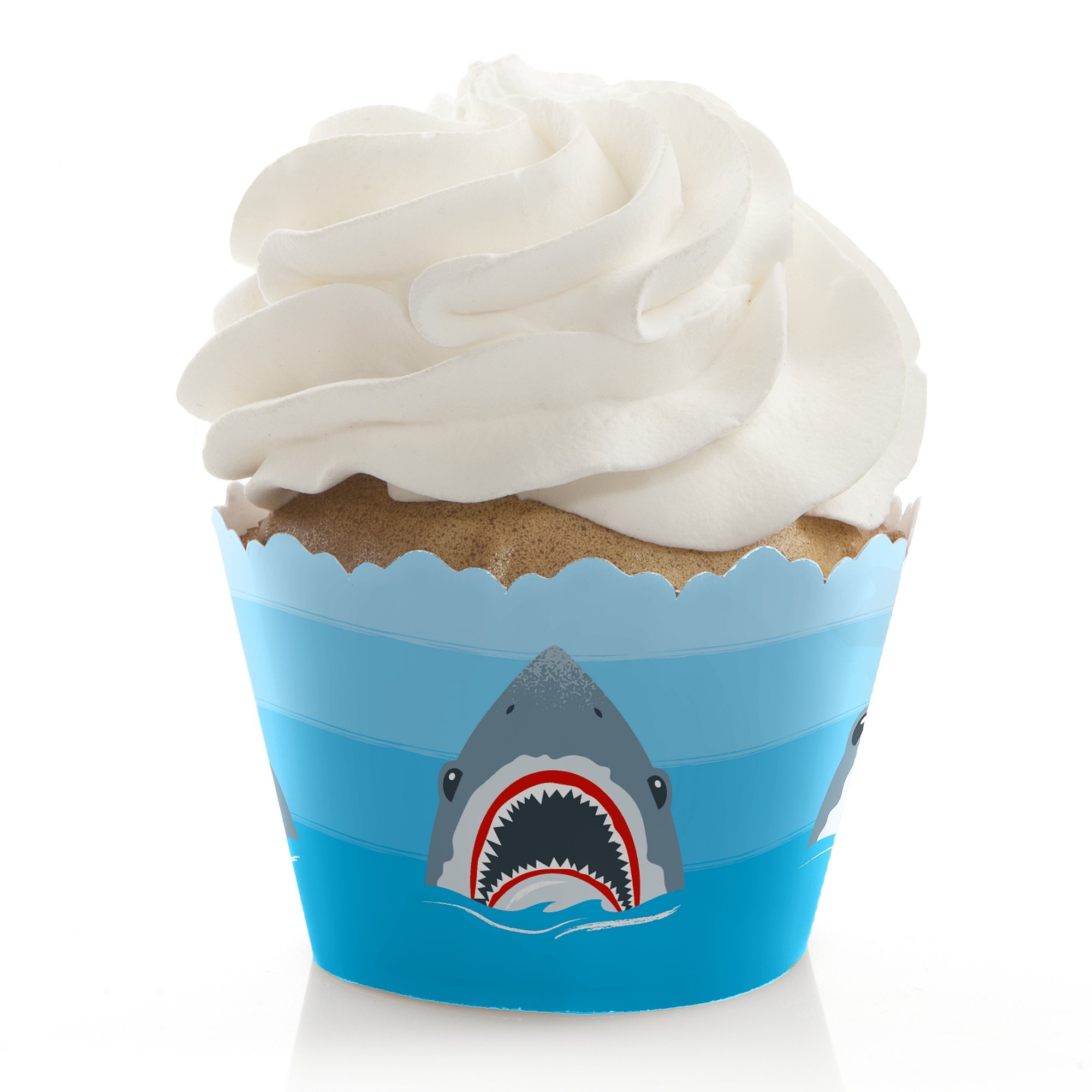 Algopix Similar Product 16 - Big Dot of Happiness Shark Zone 