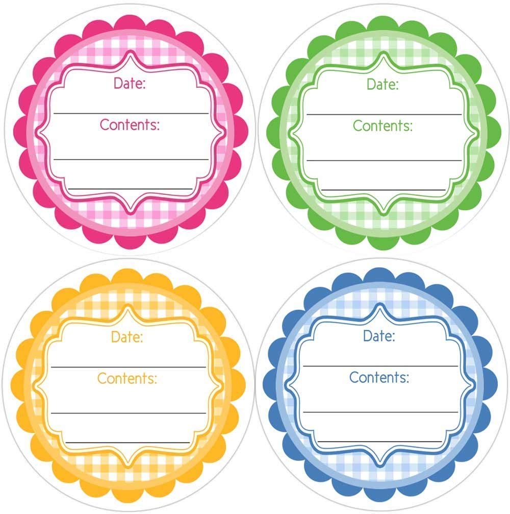 Algopix Similar Product 19 - 1.9 Inch Round Canning Labels Set of 60
