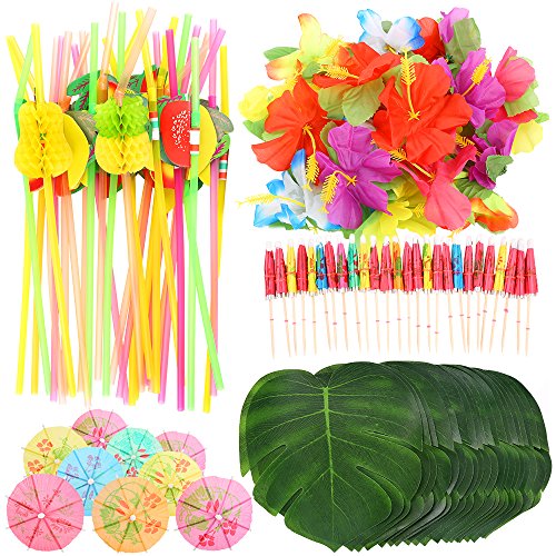Algopix Similar Product 13 - Auihiay 108 Pieces Tropical Party