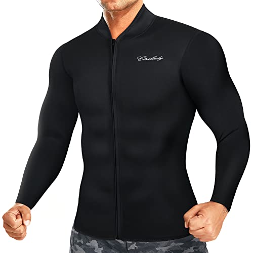 Algopix Similar Product 12 - CtriLady Mens Neoprene Wetsuit Jacket