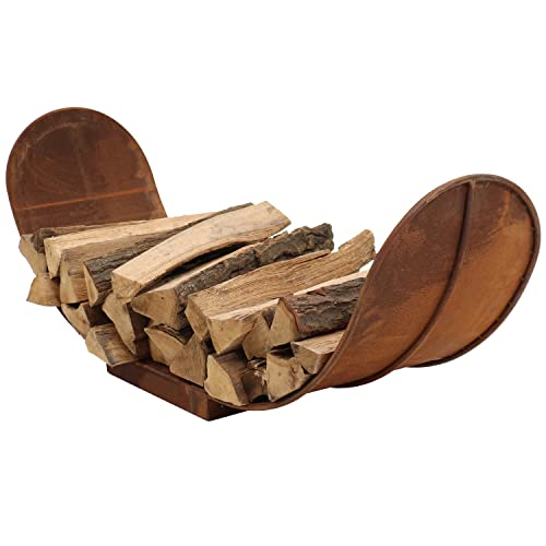 Algopix Similar Product 3 - Sunnydaze Curved Firewood Log Rack 