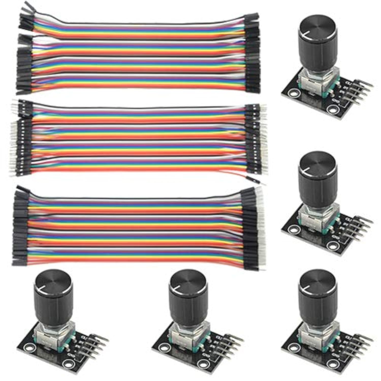 Algopix Similar Product 3 - WMYCONGCONG 5 PCS KY040 Rotary Encoder