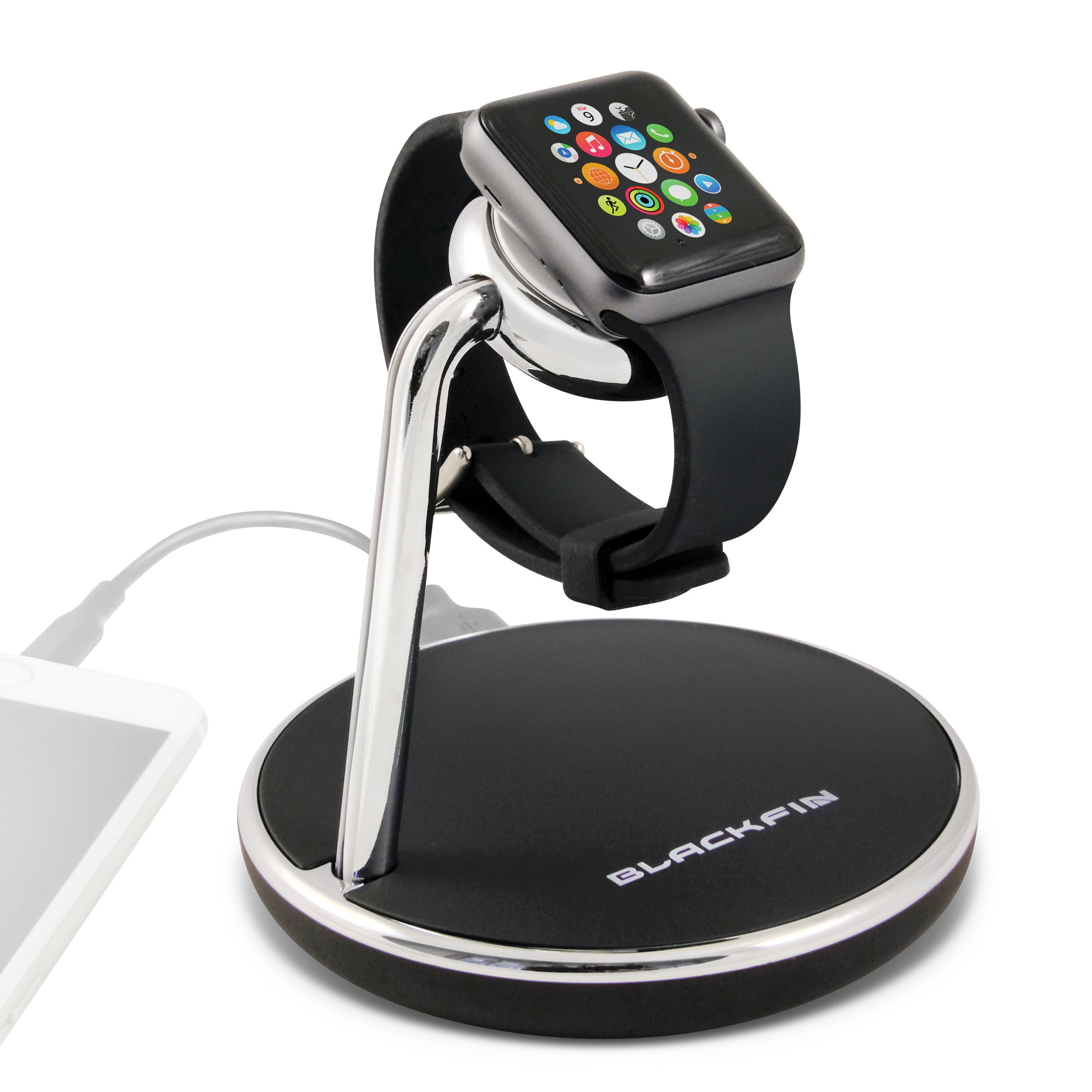 Algopix Similar Product 17 - Black Fin Charging Stand for Apple