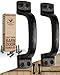 Algopix Similar Product 16 - Rustic Barn Door Handles 2 Pack Heavy