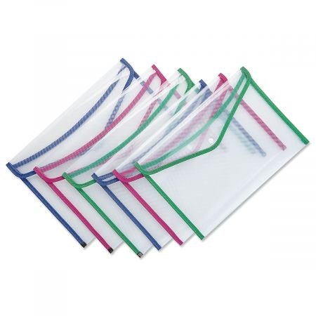 Algopix Similar Product 14 - Clear EnvelopeStyle File Folders Set