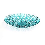 Algopix Similar Product 16 - Lacy Glass Art Sea Coral Fruit Bowl 