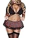 Algopix Similar Product 13 - Unibaby Womens Sexy Schoolgirl Lace