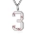 Algopix Similar Product 12 - HZMAN Baseball Initial Pendant Necklace