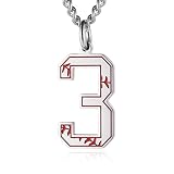 Algopix Similar Product 15 - HZMAN Baseball Initial Pendant Necklace