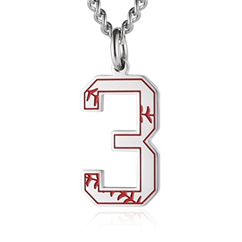 Algopix Similar Product 14 - HZMAN Baseball Initial Pendant Necklace