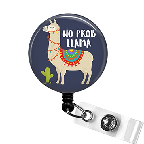 Algopix Similar Product 12 - No Prob Llama Retractable Name Badge