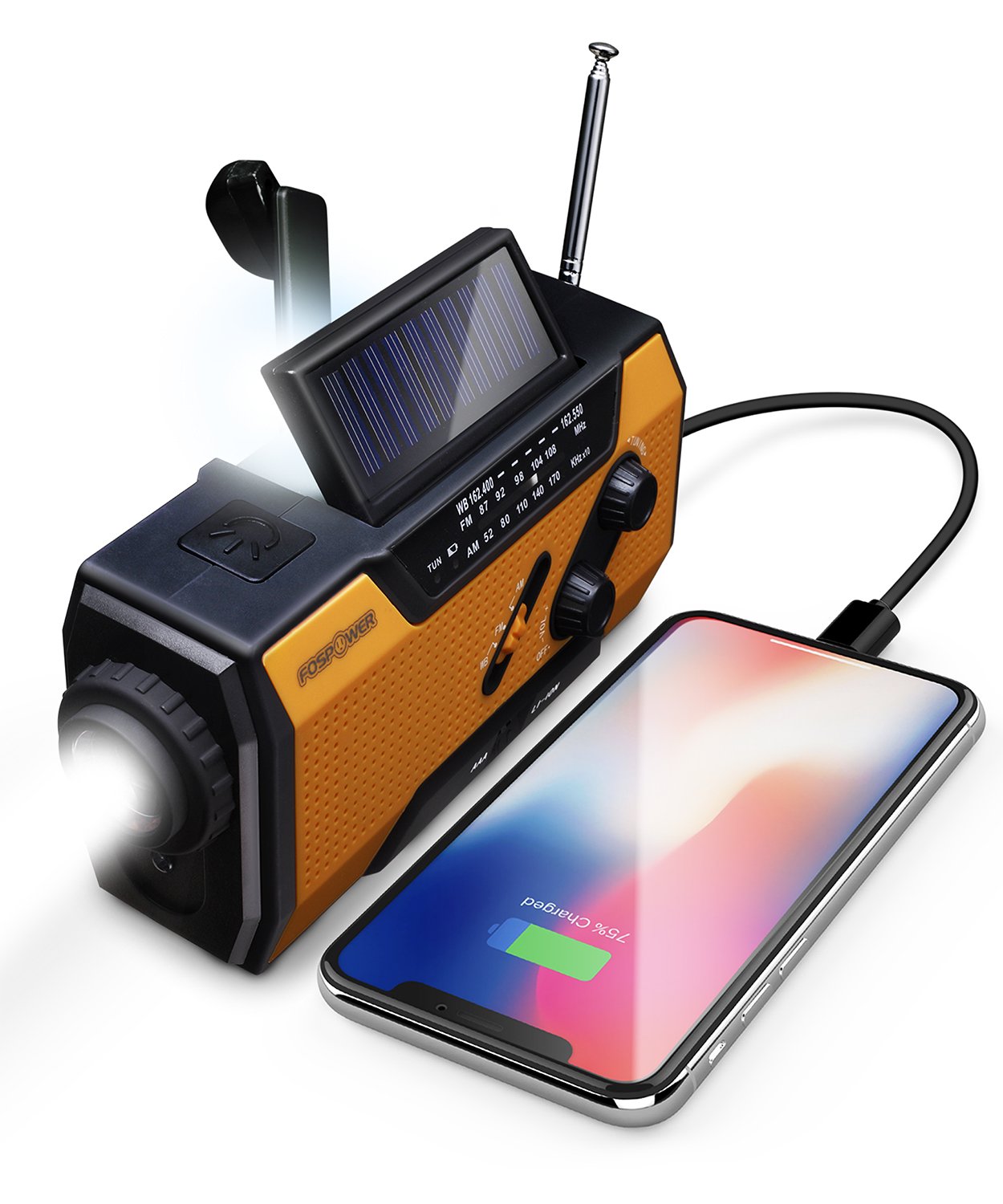Algopix Similar Product 18 - FosPower Emergency Weather Radio Model
