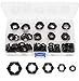 Algopix Similar Product 6 - Pushnuts Kit cSeao 105pcs Black Push