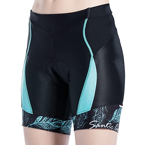 Algopix Similar Product 6 - Santic Womens Cycling Shorts Padded 4D