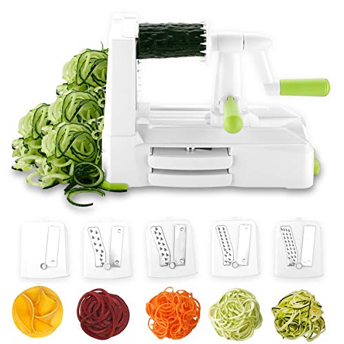 Algopix Similar Product 2 - Spiralizer 5Blade Vegetable Slicer by