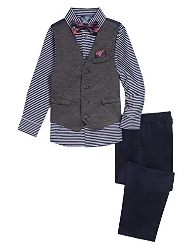 Algopix Similar Product 20 - Nautica Boys 4Piece Vest Set with